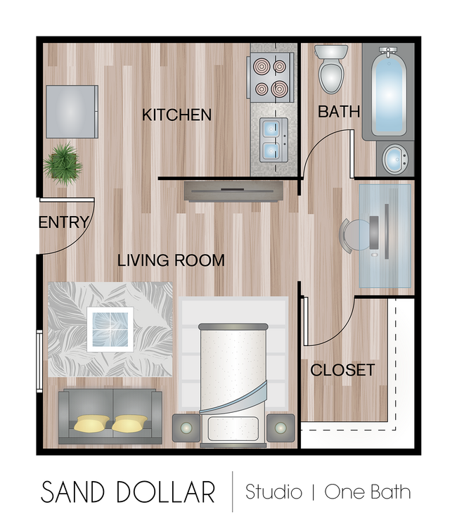 Studio A 220 floor plan